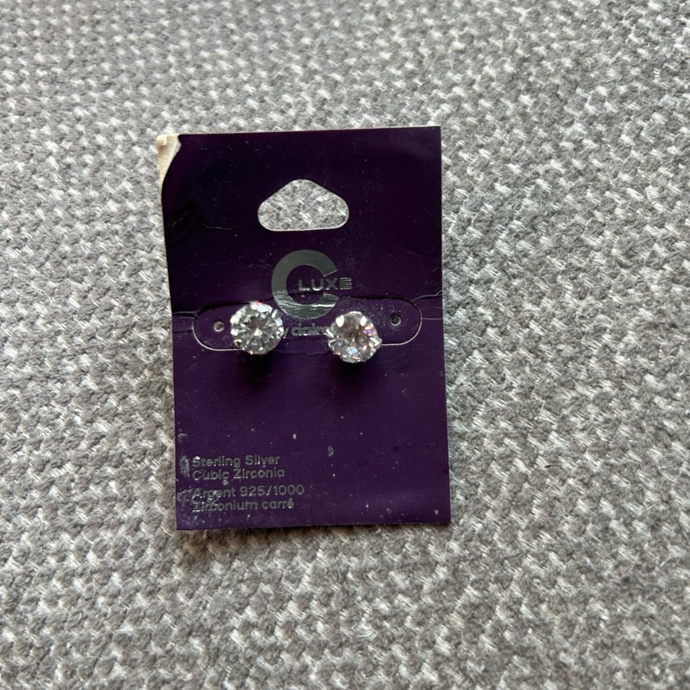 Luxe Silver Stud Earrings